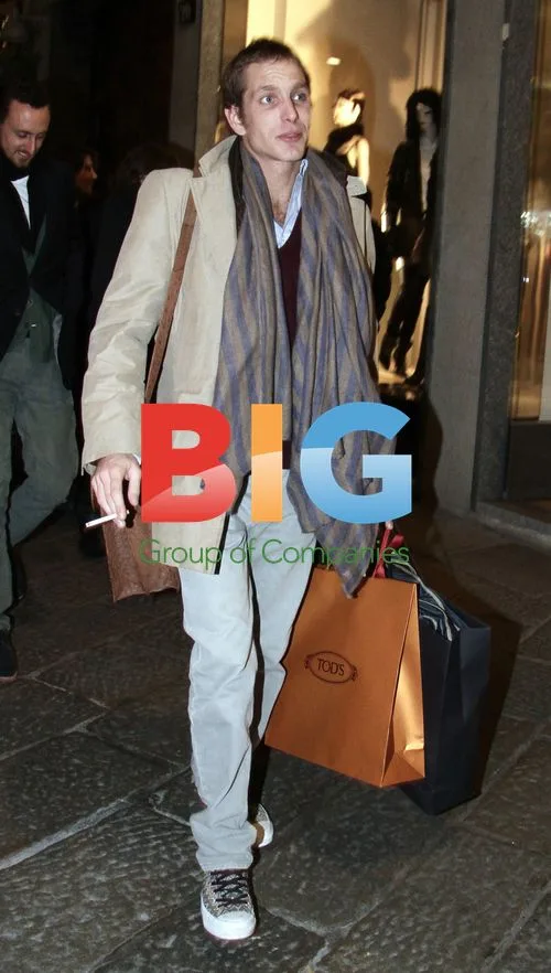 Andrea Casiraghi Out Shopping in Milan