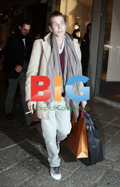 Andrea Casiraghi Seen Shopping in Milan