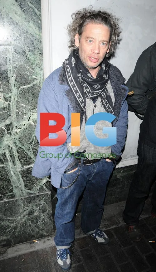 Actor Dexter Fletcher outside The Box, London