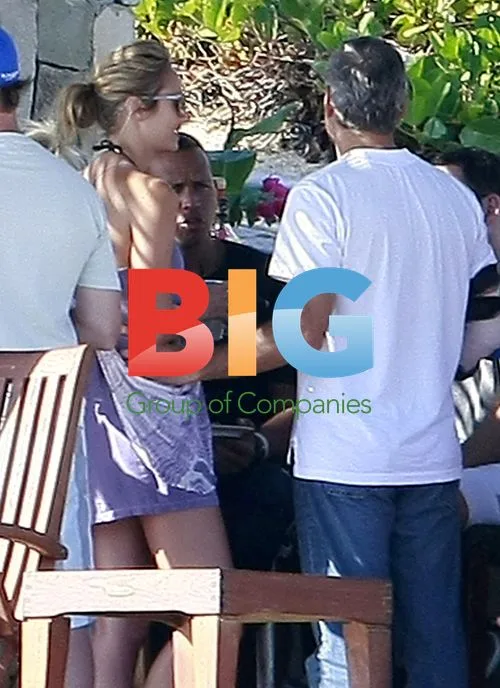 George Clooney and Stacy Keibler in Mexico