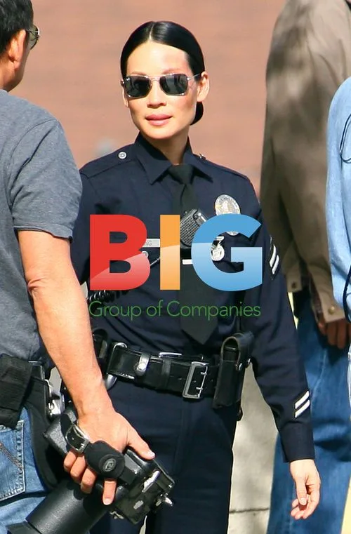 Lucy Liu on 'Southland' set