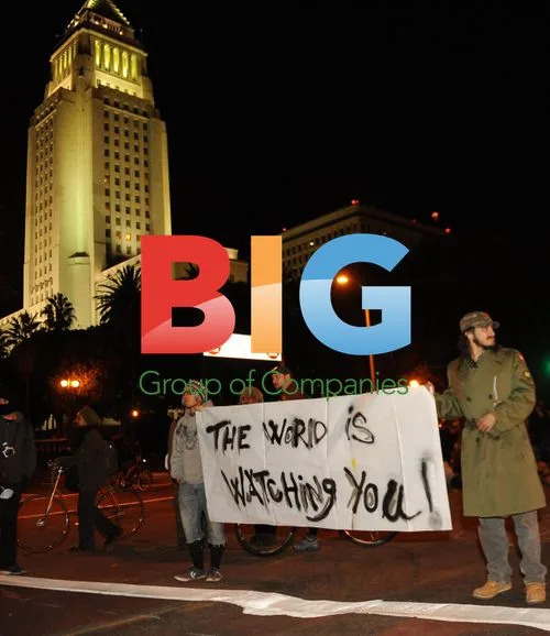 Occupy LA protesters at City Hall