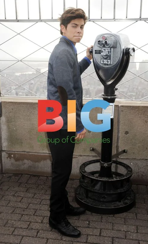 Jake T. Austin at Empire State Building