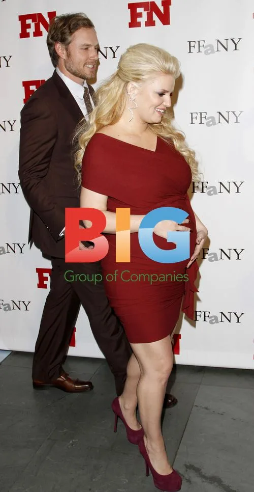 Jessica Simpson and Eric Johnson at Footwear News Awards