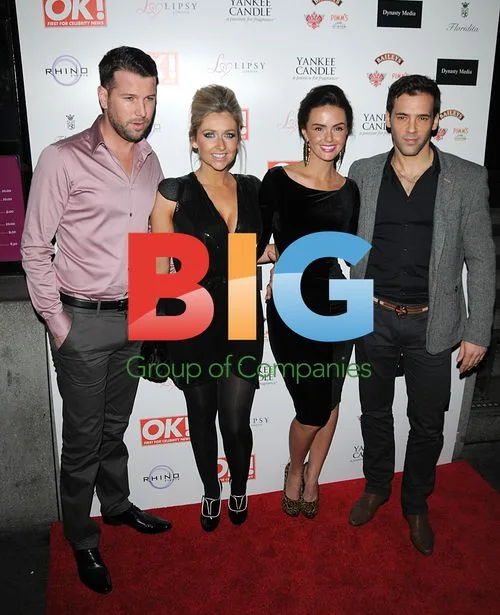 Gemma Merna and Jennifer Metcalfe at OK! Christmas Party