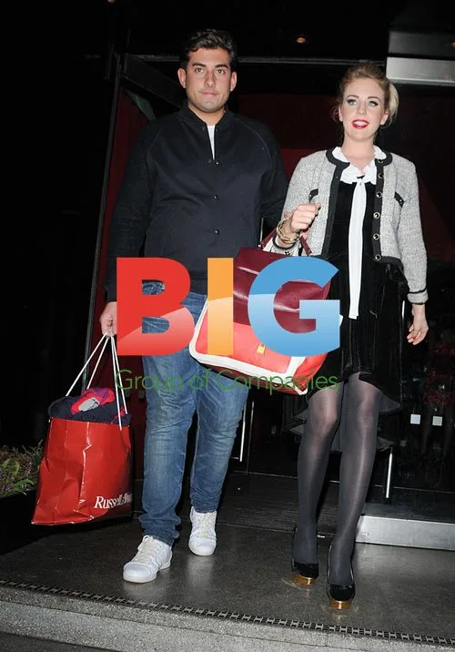 James Argent and Lydia Bright at OK! Christmas Party