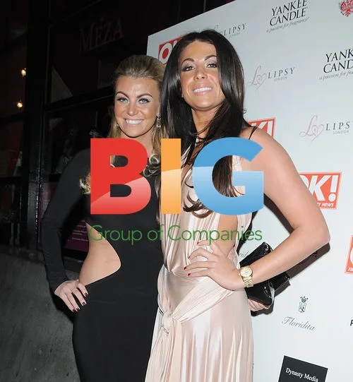 Cara Kilbey and Billi Mucklow at OK! Christmas Party