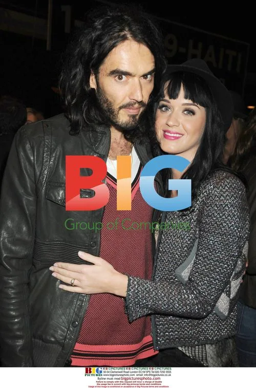 Katy Perry and Russell Brand at Haiti Telethon