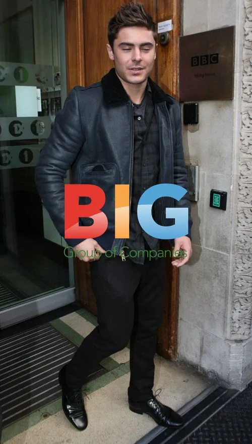 Zac Efron Leaving Radio One Studios