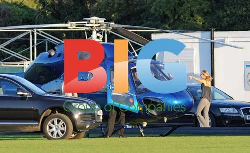 Brad Pitt Leaving by Helicopter
