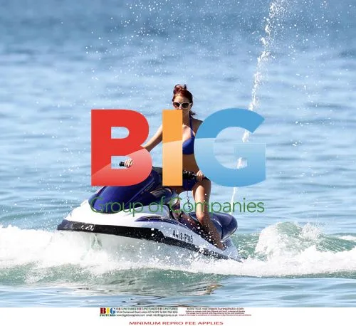 Amy Childs Jet Skis in Bikini