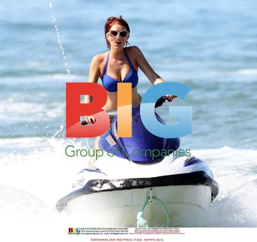 Amy Childs Jet Skis in Bikini