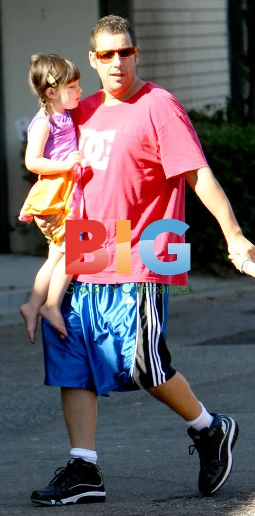 Adam Sandler and Daughters at Gymnastics