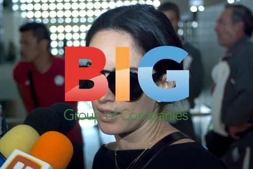Ana de la Reguera at Mexico City Airport