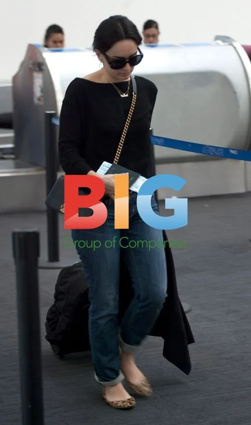 Actress Ana de la Reguera at Mexico City Airport