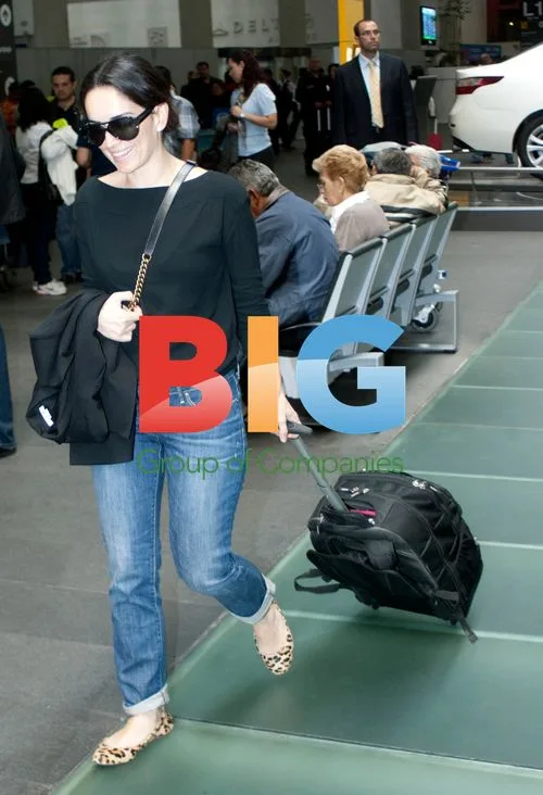 Actress Ana de la Reguera at Mexico City Airport