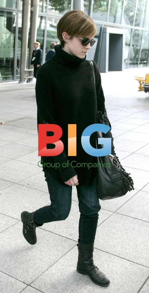 Emma Watson Arrives at Heathrow Airport