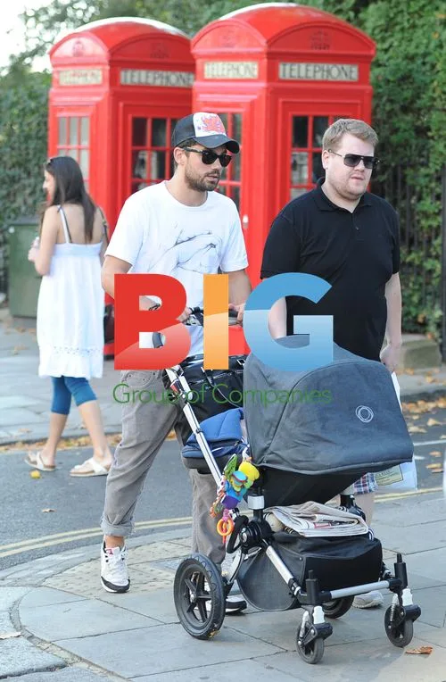 James Corden and Julia Carey Strolling in London