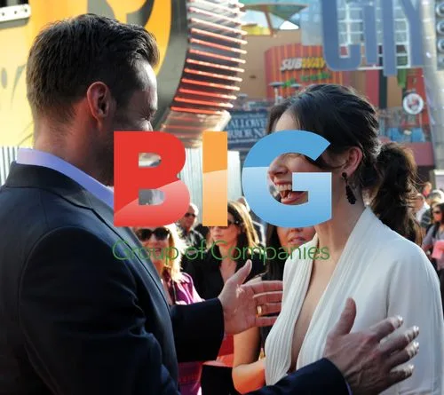 Hugh Jackman and Evangeline Lilly at 'Real Steel' Premiere