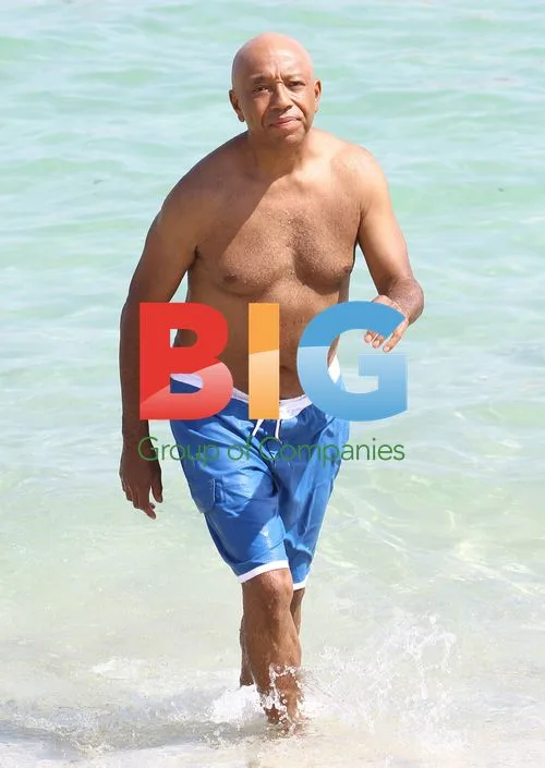 Russell Simmons at Miami Beach with Vanessa and Angela