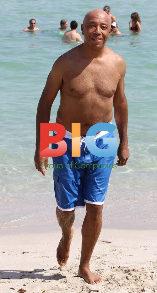 Russell Simmons at Miami Beach with Family