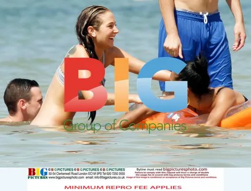 Tulisa Contostavlos on Holiday in Spain