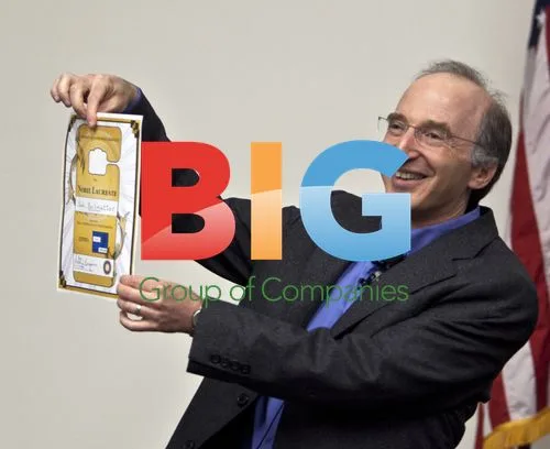 Saul Perlmutter Shows Off Nobel Prize Parking Pass