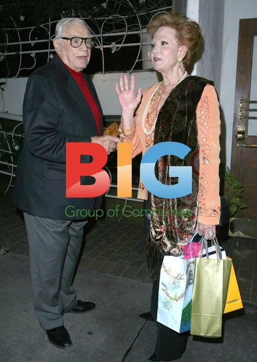 Ernest Borgnine and Tova Borgnine Dining