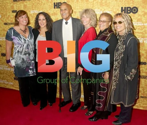 Harry Belafonte and family at NYC premiere