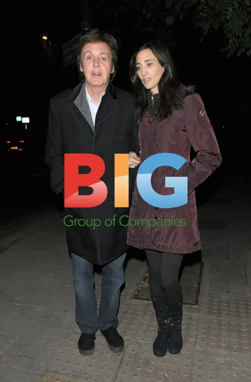 Paul McCartney Spotted with Fiancee