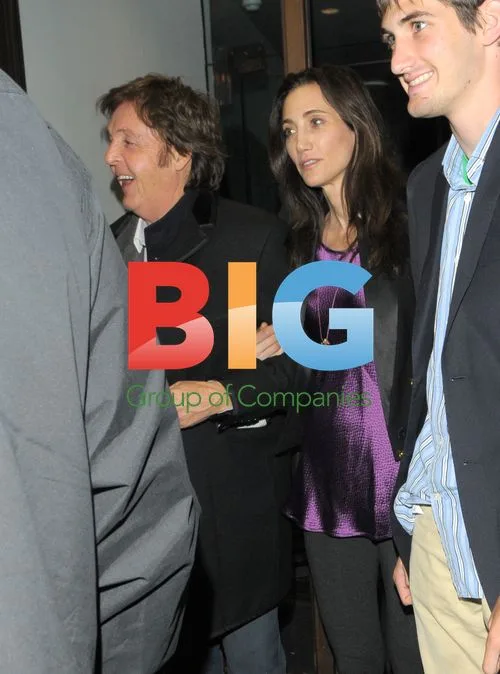 Sir Paul McCartney spotted with fiancee in London