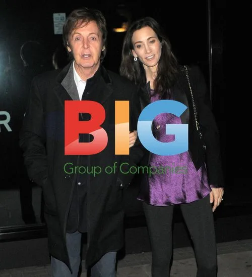 Paul McCartney and Nancy Shevell Leaving Restaurant