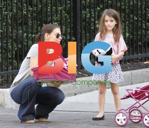 Katie Holmes and Tom Cruise with Suri in LA