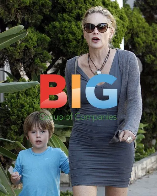 Sharon Stone Strolls with Son Quinn in LA