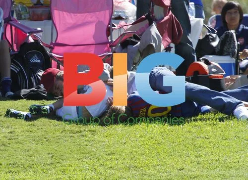 David Beckham with sons at soccer tournament