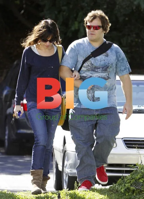 Jack Black and Wife Leave Studio in LA