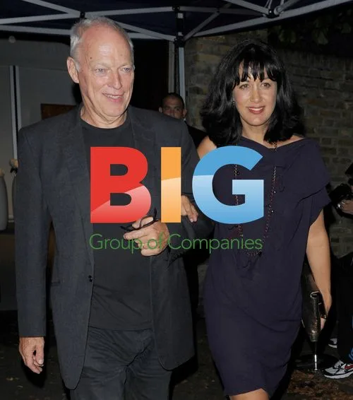 David Gilmour and Polly Samson at Paul McCartney\'s Wedding