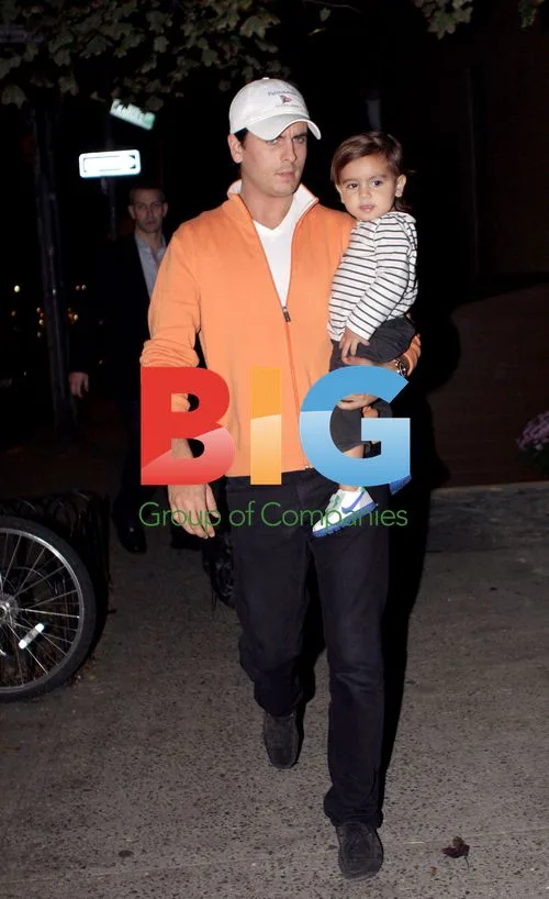 Scott Disick and son Mason in NYC