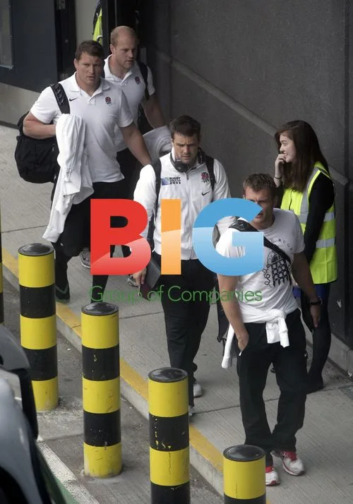 England Rugby Team Arrives at Heathrow
