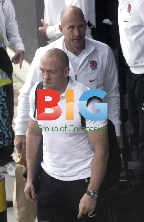 England rugby team arrives at Heathrow
