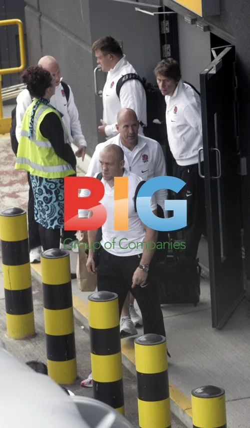 England Rugby Team Arrives at Heathrow