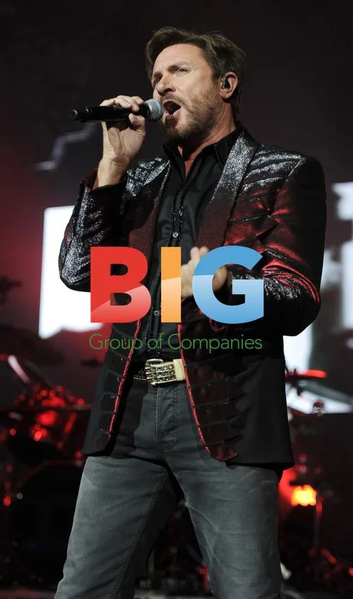 Simon Le Bon of Duran Duran Performs