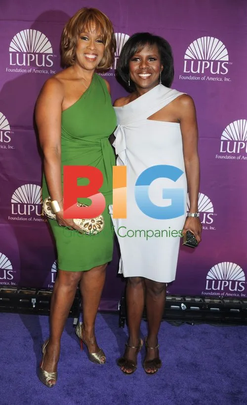 Gayle King and Deborah Roberts at Lupus Gala