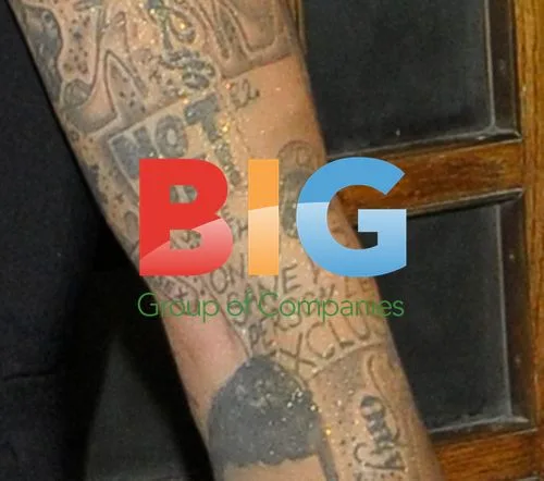 Jodie Marsh Showing Tattoos in London
