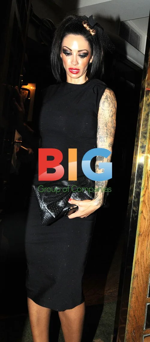 Jodie Marsh Leaves The Ivy Restaurant