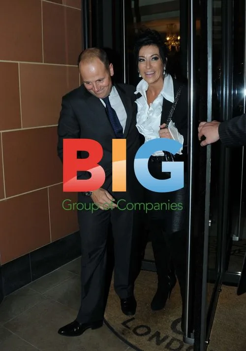 Nancy Dell'Olio Leaving Mayfair Restaurant