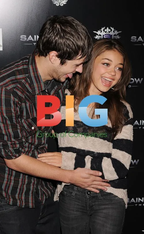 Matt Prokop and Sarah Hyland at "Saints Row: The Third" event