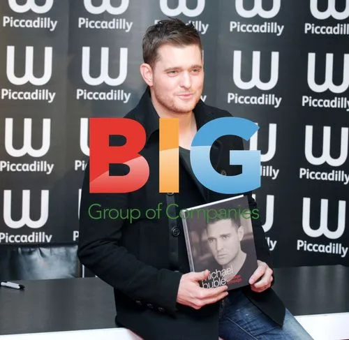 Michael Buble Signs Book in London