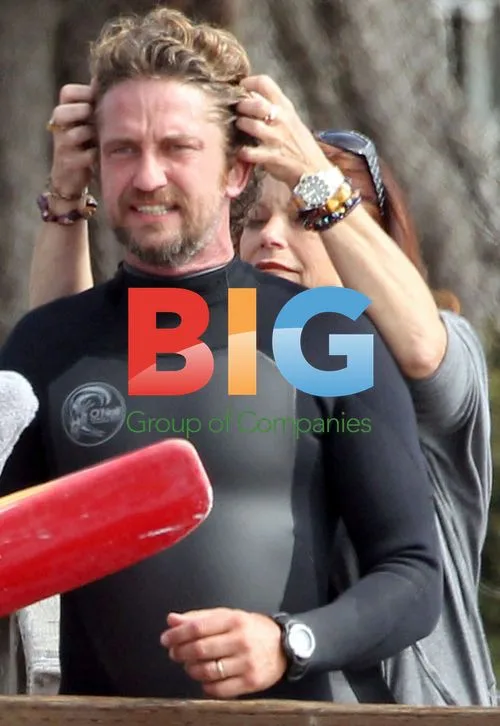 Gerard Butler films "Of Men and Mavericks"