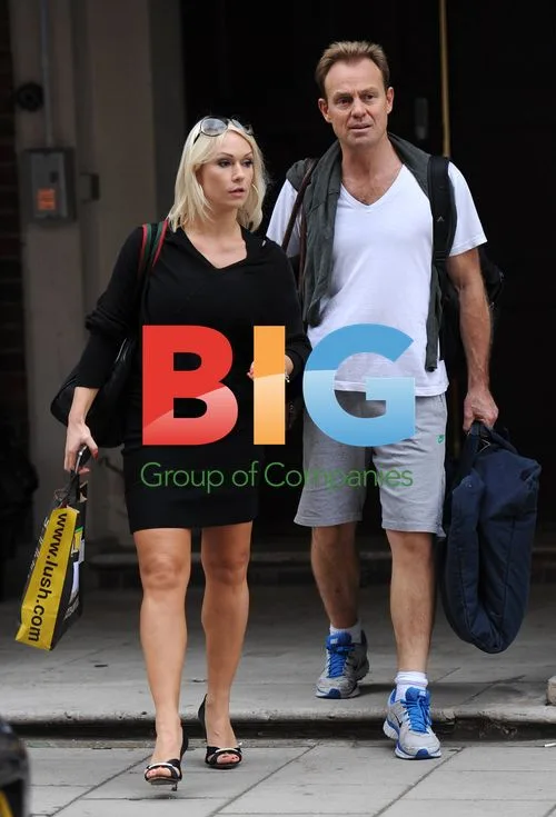 Jason Donovan and Kristina Rihanoff after Strictly rehearsals